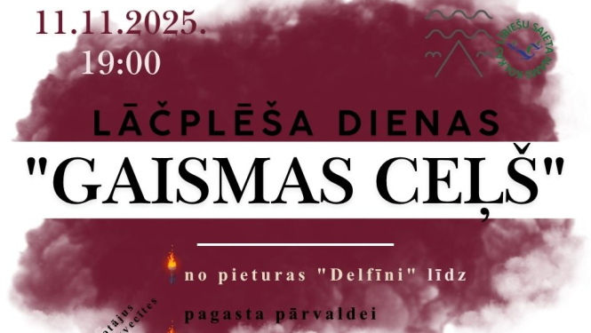 Lāčplēša dienas pasākuma Kolkā afiša