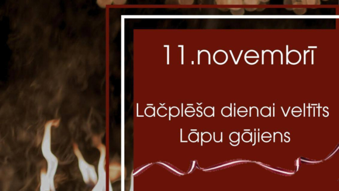 Lāpu gājiena Stendē afiša