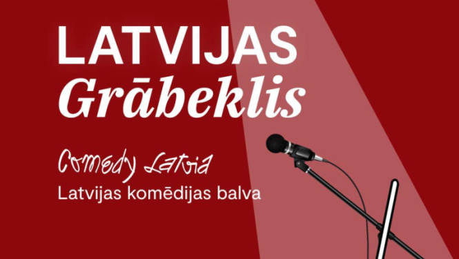 Afiša Latvijas komēdijas balvai Latvijas grābeklis
