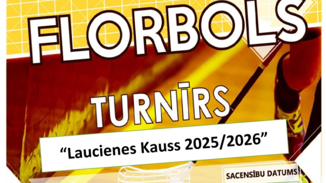 Laucienes kausa florbolā turnīra afiša