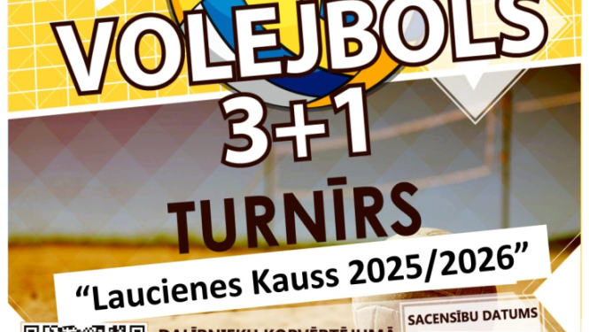 Laucienes kausa volejbola turnīrā afiša