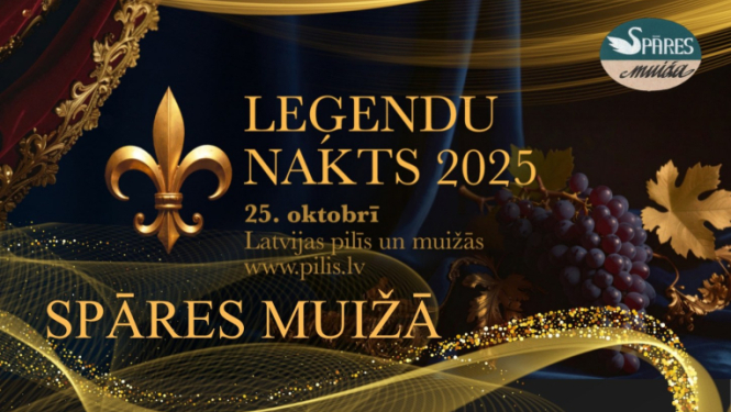 Leģendu nakts Spāres muižā afiša