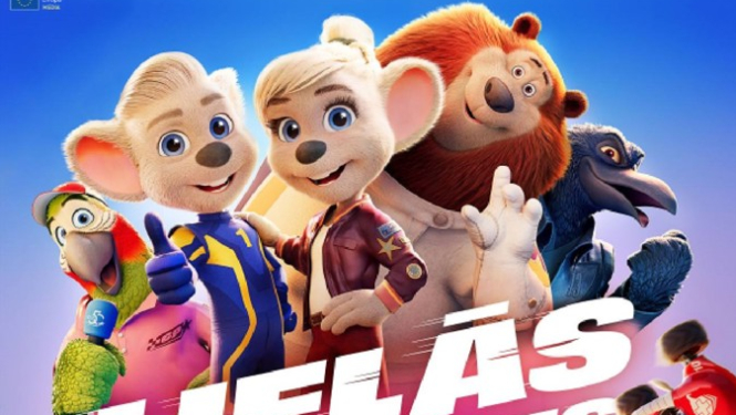 Lielās sacīkstes cauri Eiropai. Kino seansa afiša