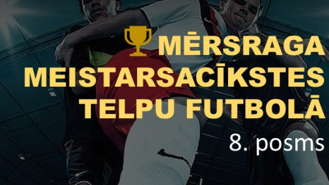Meistarsacīkšu telpu futbolā afiša