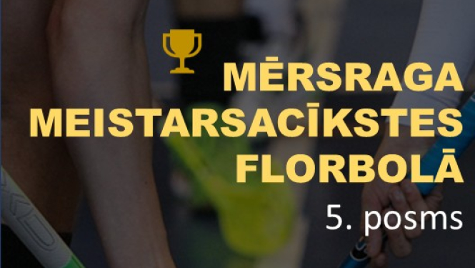 Meistarsacīkšu florbolā 5. posma afiša