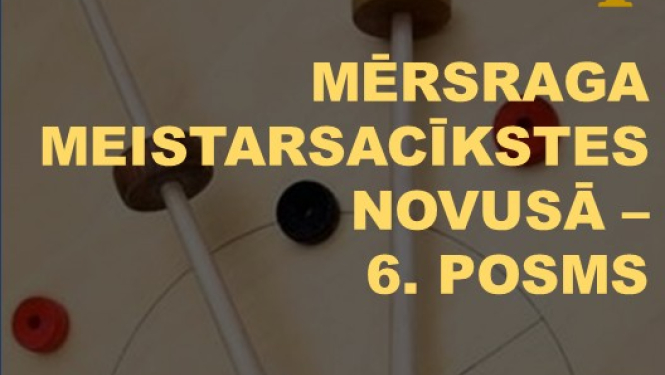 Meistarsacīkšu novusā afiša