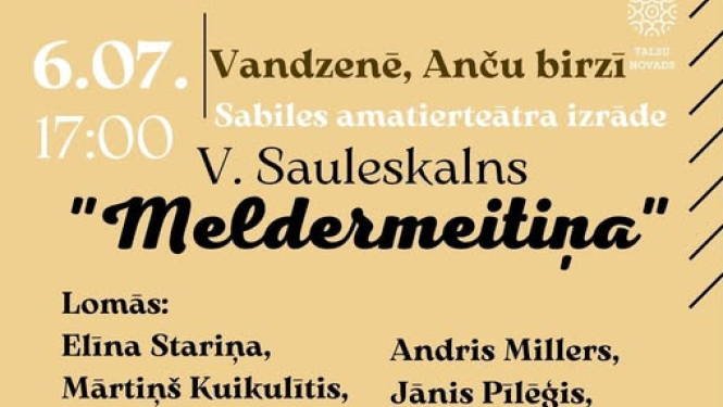 Teātra izrādes Meldermeitiņa afiša