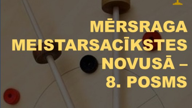 Mērsraga meistarsacīkšu novusā 8. posma afiša
