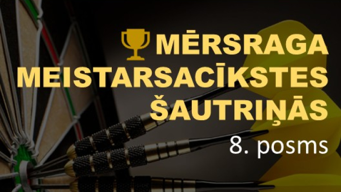 Mērsraga meistarsacīkšu šautriņās 8. posma afiša