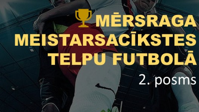Mērsraga meistarsacīkšu telpu futbolā afiša