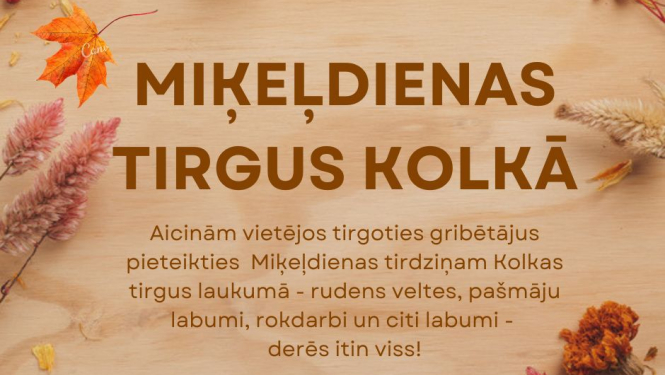 Miķeļdienas tirgus Kolkā afiša
