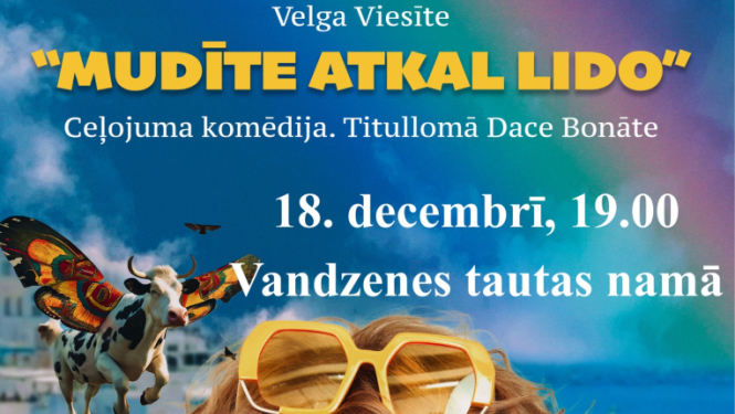 Izrādes Mudīte atkal lido afiša
