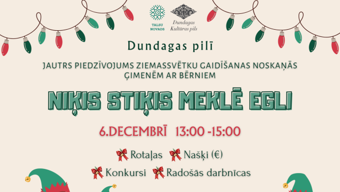 Pasākuma Niķis Stiķis meklē egli afiša