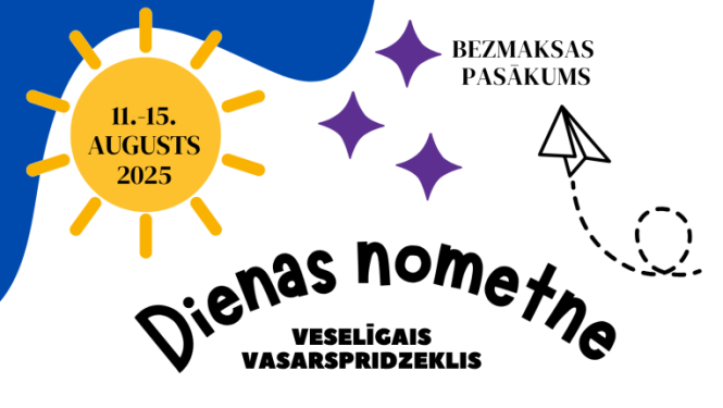 Aicina 9 līdz 12 gadus vecus bērnu uz veselīgu un aizraujošu vasaras piedzīvojumu dienas nometni Talsos
