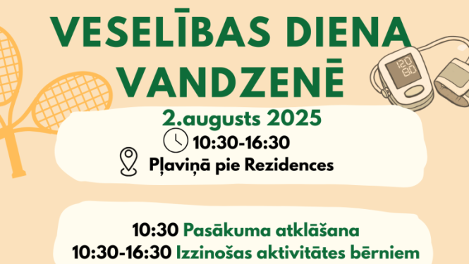Veselības dienas Vandzenē afiša