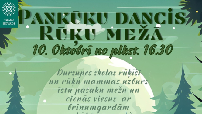Pankūku danča Rūķu mežā afiša