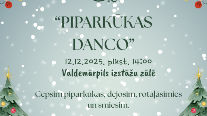 Pasākums bērniem Piparkūkas danco
