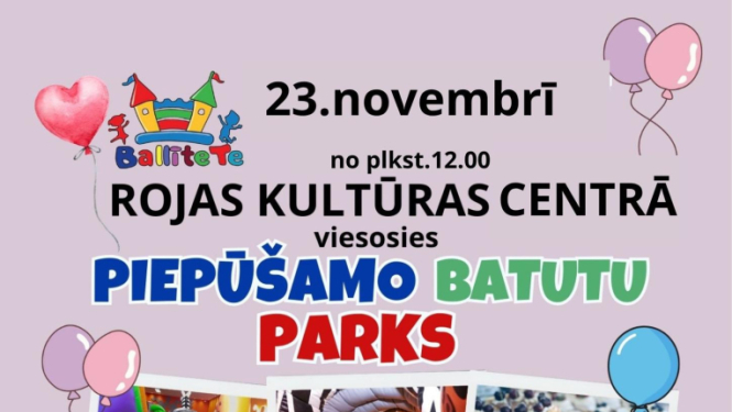 Piepūšamo batutu parka afiša