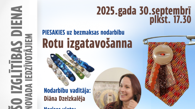 Rotu izgatavošanas meistarklases afiša