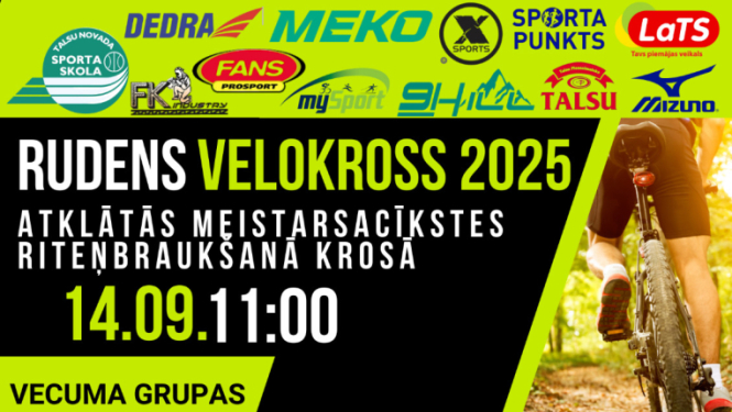 Rudens velokrosa afiša
