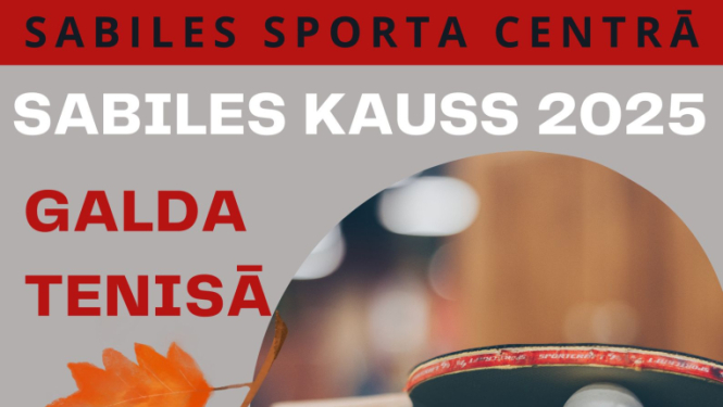 Sabiles kausa galda tenisā afiša