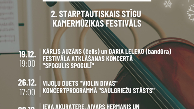 Festivāla Sabiles stīgas 2025 afiša
