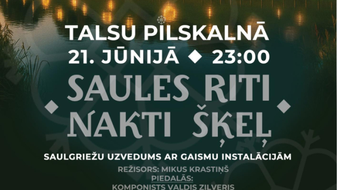 Saules riti nakti šķeļ afiša