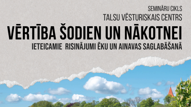 Semināru cikla Talsu vēsturiskais centrs afiša