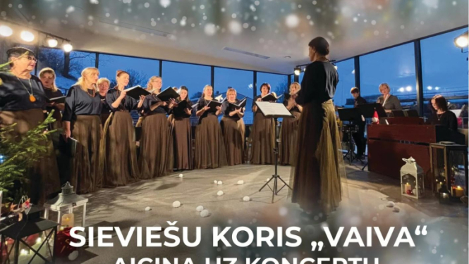 Sieviešu kora Vaiva koncerta afiša