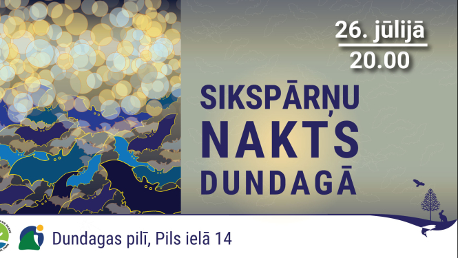 Sikspārņu nakts Dundagā afiša