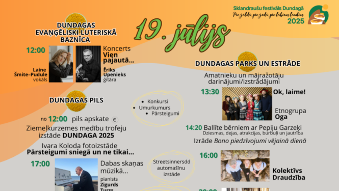 Sklandraušu festivāla afiša