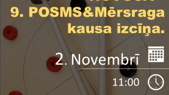 Mērsraga meistarsacīkšu novusā 9.posma afiša
