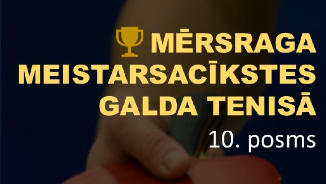 Mērsraga meistarsacīkšu galda tenisā afiša