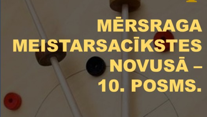 Mērsraga meistarsacīkšu novusā 10.posma afiša