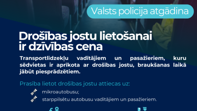 Aicinājums piesprādzēties