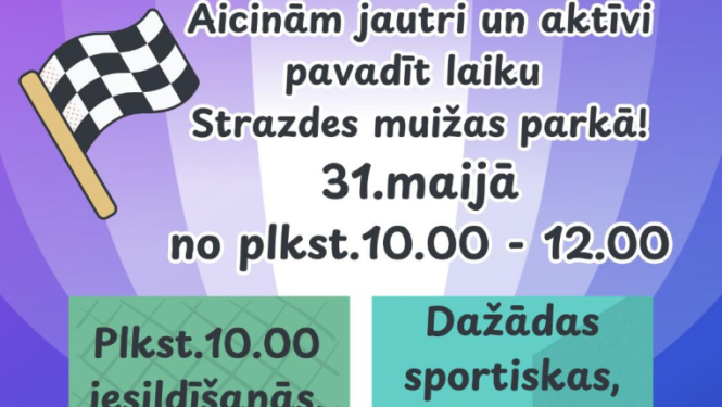 Netradicionālās sporta spēles Strazdē afiša