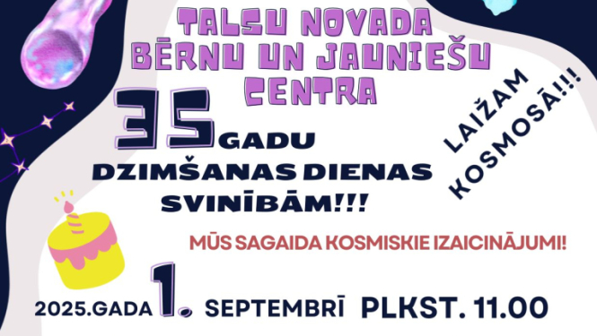 Talsu novada BJC 35. dzimšanas dienas svinību afiša