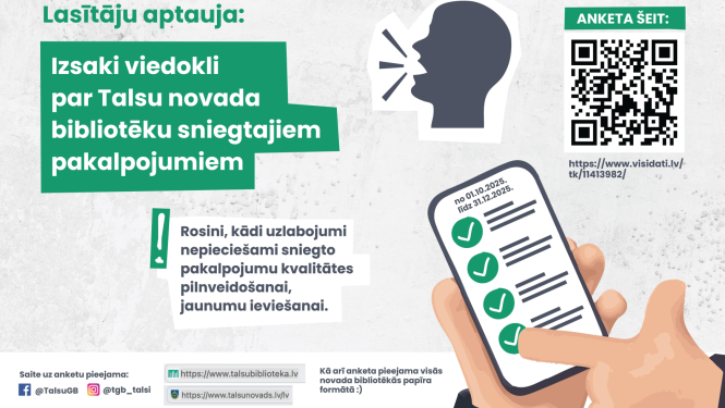 Talsu novada bibliotēku aptauja