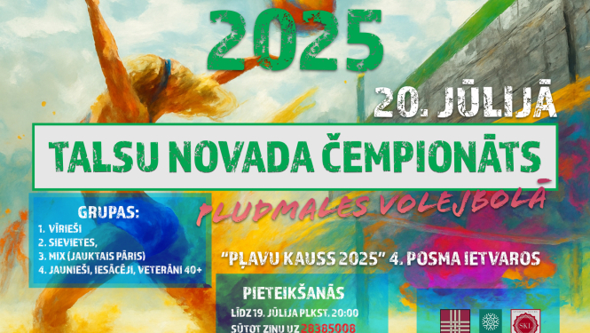 Čempionāta pludmales volejbolā afiša