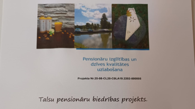 Talsu pensionāru biedrības lekcijas afiša