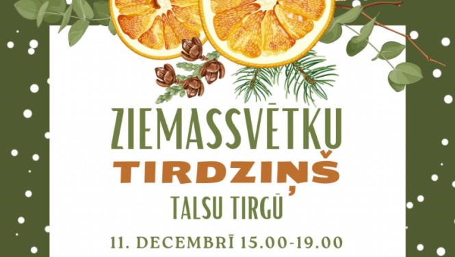 Ziemassvētku tirdziņa afiša