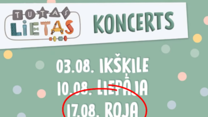 Tutas koncerts Rojā