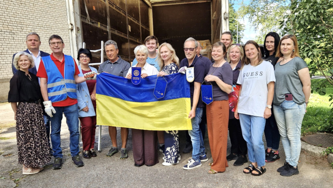 Vācijas Rotary klubs atved humāno palīdzību ukraiņiem