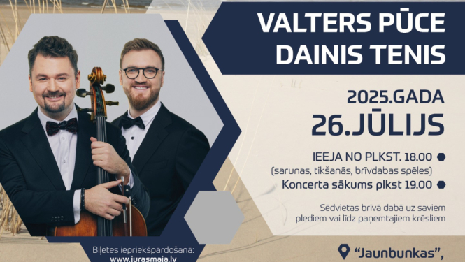 Valtera Pūces un Daiņa Teņa koncerta afiša