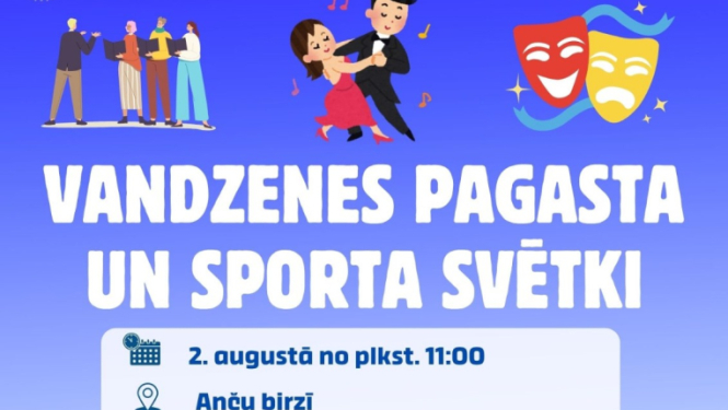 Vandzenes pagasta un sporta svētku afiša