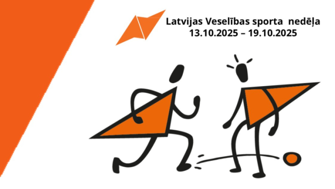 Veselības sporta nedēļas Mērsraga vidusskolā afiša