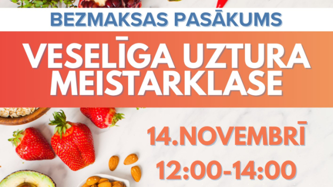 Veselīga uztura meistarklases Laucienē afiša