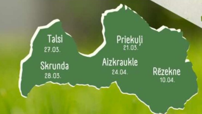 Zaļās lapiņas semināra lauksaimniekiem afiša