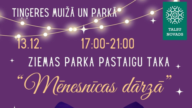 Ziemas parka pastaigu takas afiša