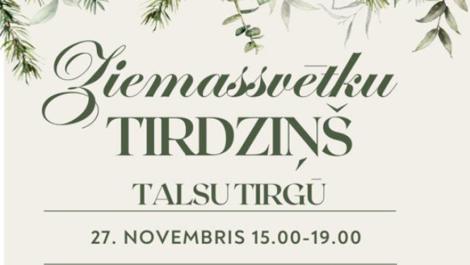 Ziemassvētku tirdziņa afiša